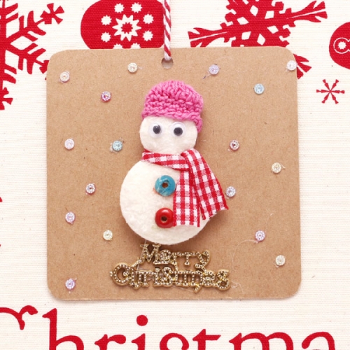 눈사람 장식카드