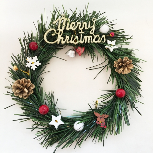 (글루건이 필요없는) 크리스마스 리스 만들기