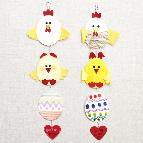 닭과 병아리 종이모빌