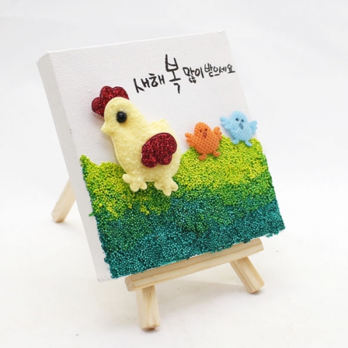 닭과 병아리 미니 캔버스
