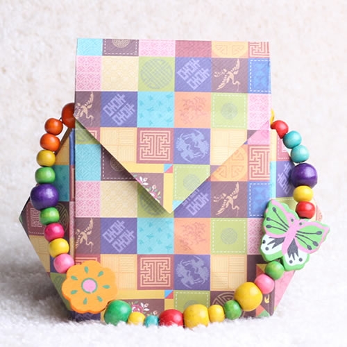 종이 복주머니 만들기(5개 구성)