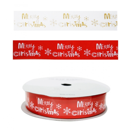 롤M) 크리스마스골직리본 글자판 25mm