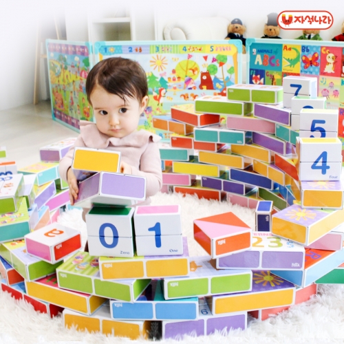 [자석나라] 로제타 종이블럭 숫자(총44p) /쌓기놀이/빅블럭