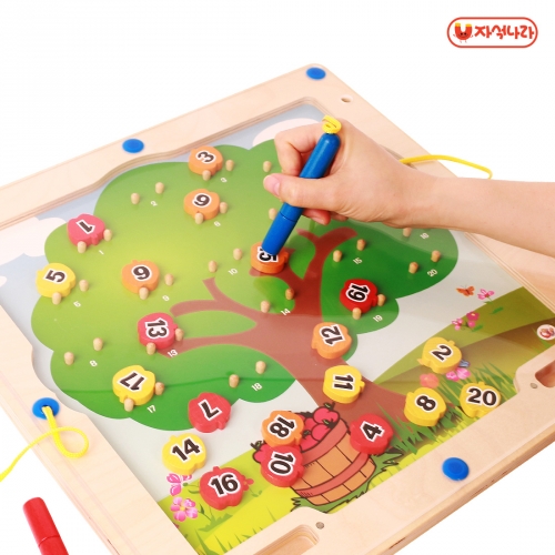 [자석나라] 고고토이즈 원목자석완구 픽어펀 (2인용/벽걸이/수세기/수학교구)