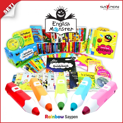 레인보우세이펜(32G)+잉글리쉬 몬스터 시즌3(99종) / 세이펜호환책,잉몬,영유아첫영어책,자연관찰책