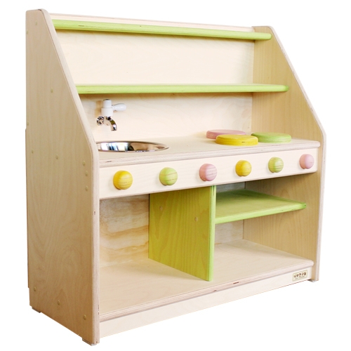 친환경 원목 무광 선반 주방놀이 (중)