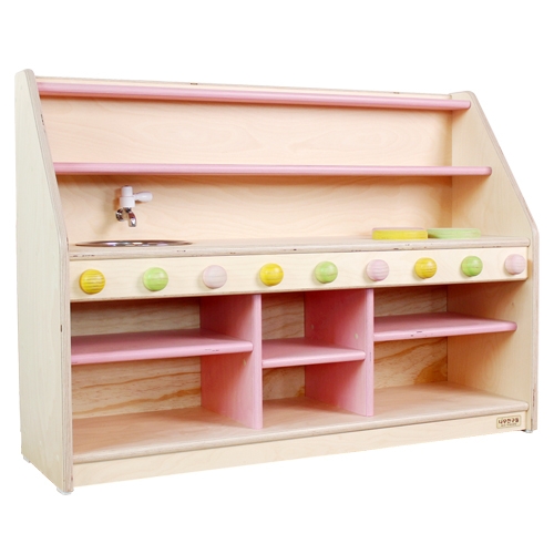 친환경 원목 무광 선반 주방놀이(大)