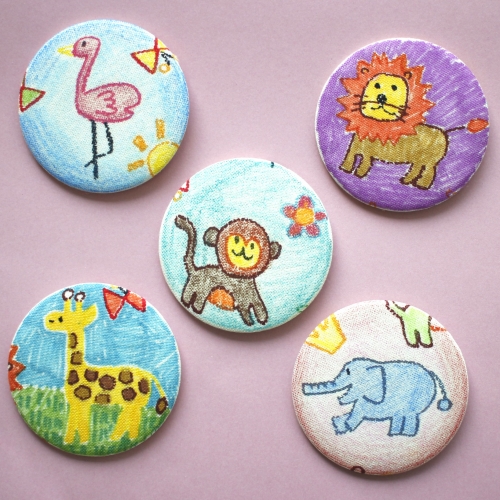 동물 패브릭 뱃지(1개)