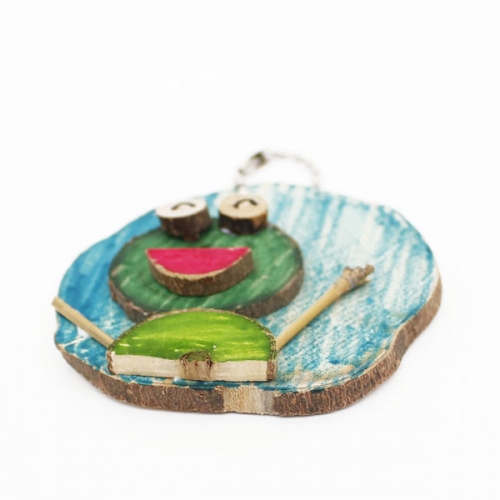 원목 개구리 고리(1개)