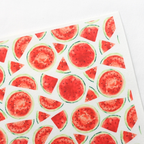 무늬펠트지 수박[8009]