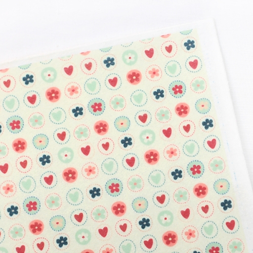 무늬펠트지 라운드하트[8014]