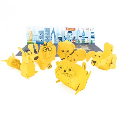 [달려라 퍼피]-뉴욕편- 강아지 입체 종이 접기 페이퍼토이