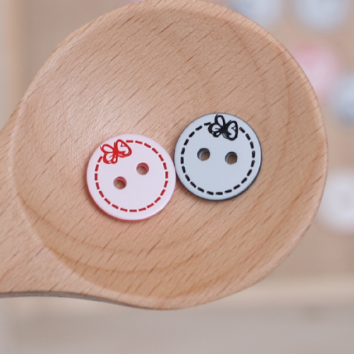 빈티지 리본단추(6개)