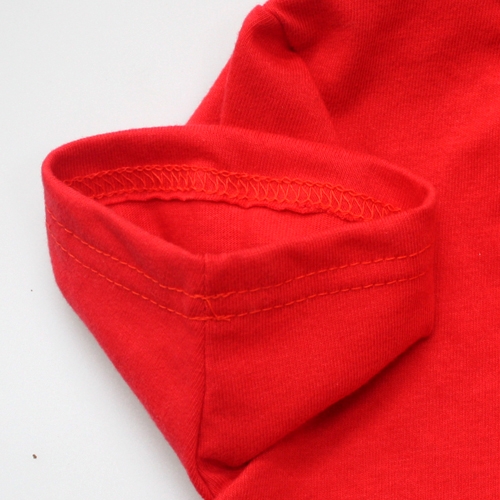 [꼬마숲 전용 상품] 유아용 하복 반팔티(상의)-빨강