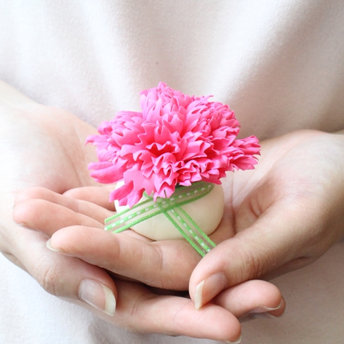 동글동글 카네이션 클레이 비누 5set/어버이날