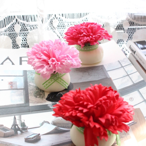 동글동글 카네이션 클레이 비누 5set/어버이날