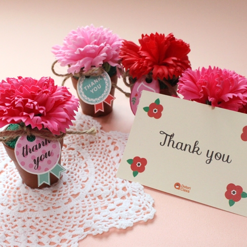 카네이션 화분만들기5set/어버이날