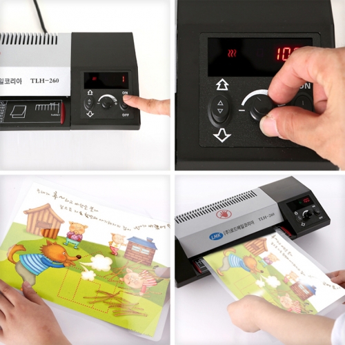 로드메일코리아 고급형 4롤러 A4 코팅기 TLH-260+코팅지 50매 증정