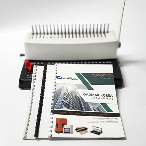 로드메일코리아 플라스틱링제본기 BM-2188N +표지100매+링100개 증정/최대천공12매