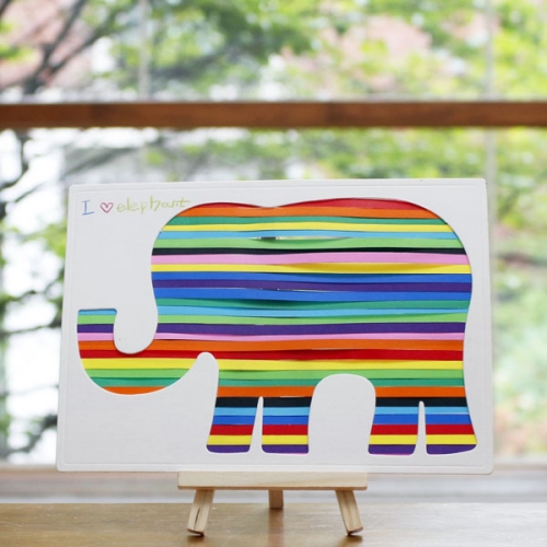 컬러 페이퍼 아트(동물4종)