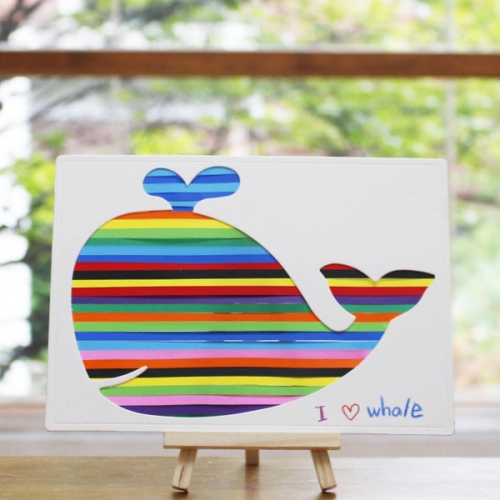 컬러 페이퍼 아트(동물4종)