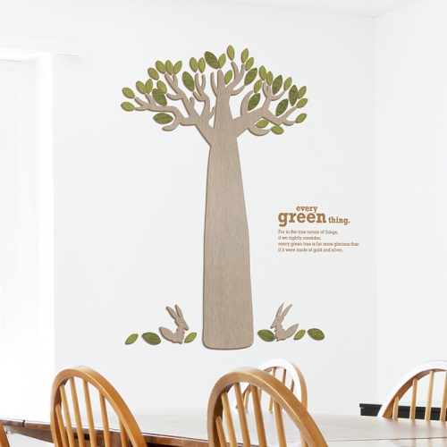 [우드스티커] 바오밥이야기 (컬러완제품)