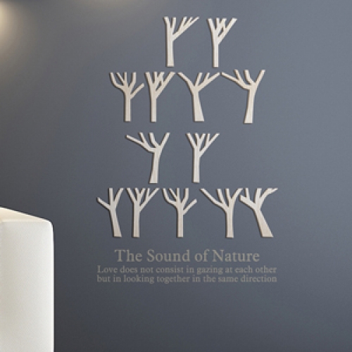 [우드스티커] 우든포레스트 (반제품) / 반제품(우드)+라이트그레이(시트)