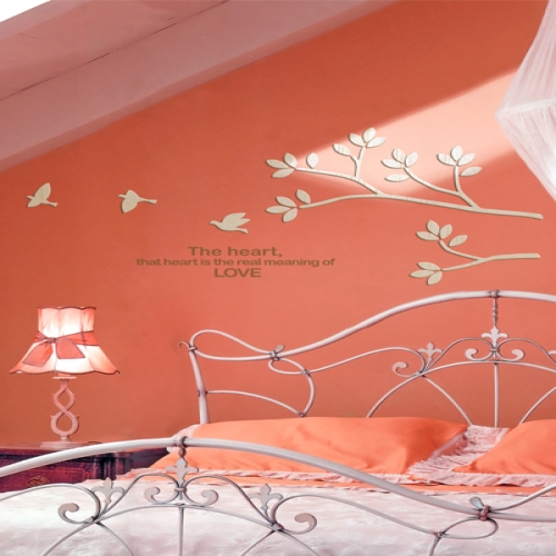 [우드스티커] 버드하모니 (반제품) / 반제품(우드)+밀크브라운(시트)