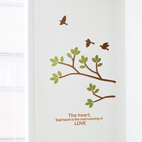 [우드스티커] 버드하모니 (컬러완제품)