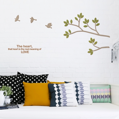 [우드스티커] 버드하모니 (컬러완제품)