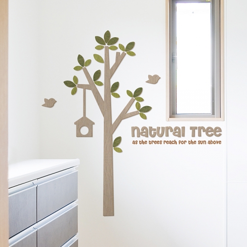 [우드스티커] 모닝트리 (컬러완제품)