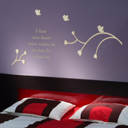 [우드스티커] 하트가지 (반제품) /  반제품(우드)+라이트그레이(시트)