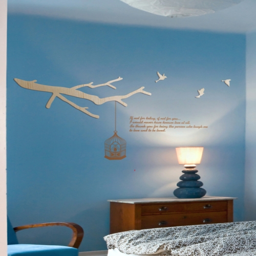 [우드스티커] 하모니 (반제품) / 반제품(우드)+밀크브라운(시트)