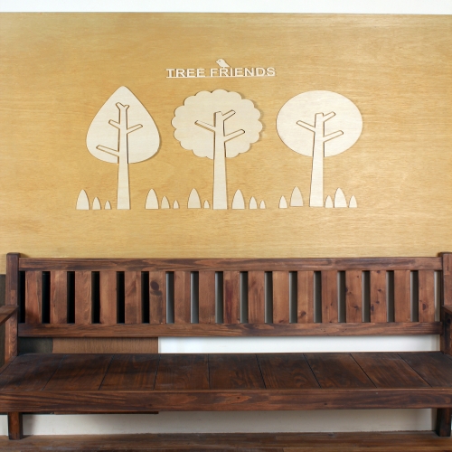 [우드스티커] 나무친구들 (반제품) / 반제품(우드)
