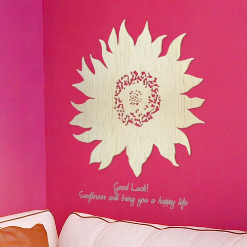 [우드스티커] 우든해바라기 (반제품) / 반제품(우드)