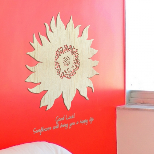 [우드스티커] 우든해바라기 (반제품) / 반제품(우드)