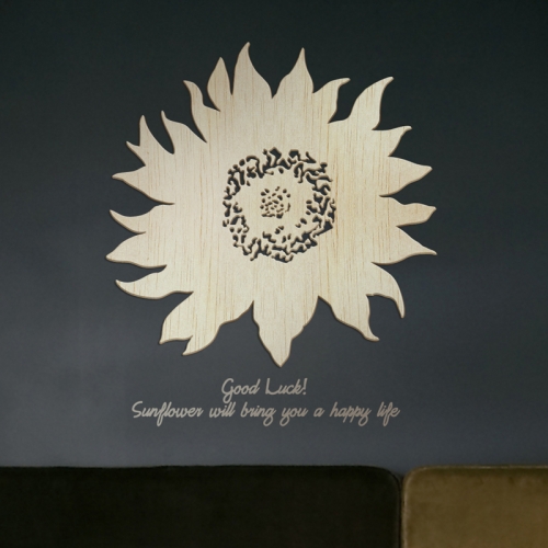 [우드스티커] 우든해바라기 (반제품) / 반제품(우드)