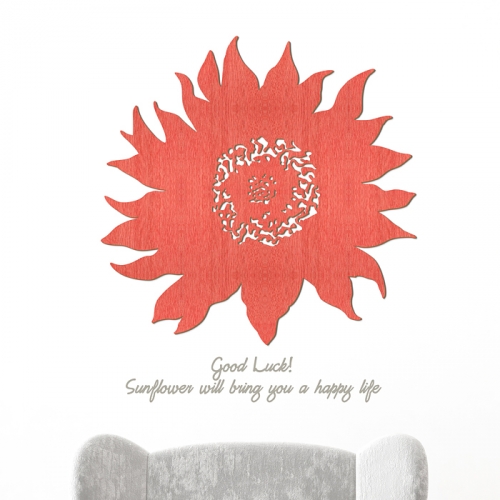 [우드스티커] 우든해바라기 (컬러완제품)