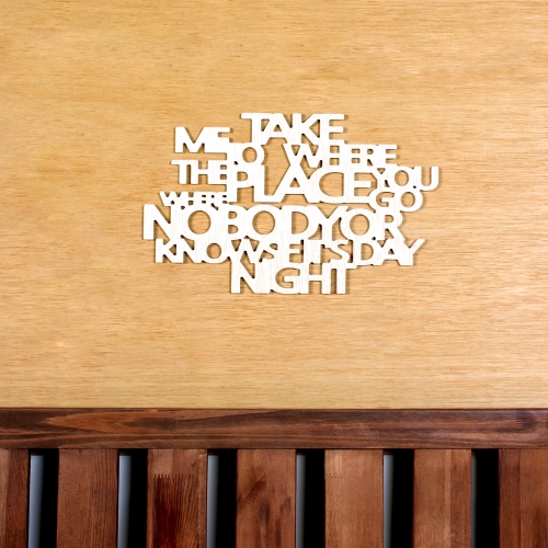 [우드스티커] 테이크미 (반제품) / 반제품(우드)