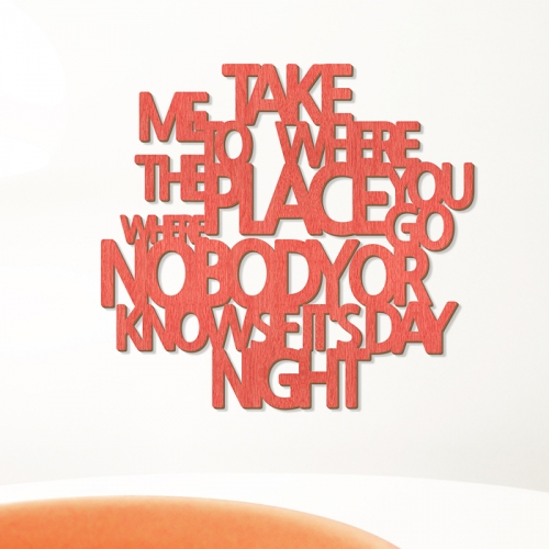 [우드스티커] 테이크미 (컬러완제품)