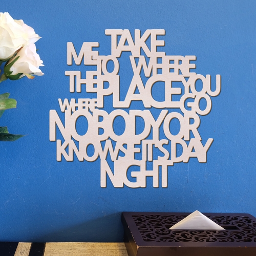 [우드스티커] 테이크미 (컬러완제품)