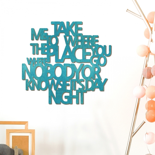 [우드스티커] 테이크미 (컬러완제품)