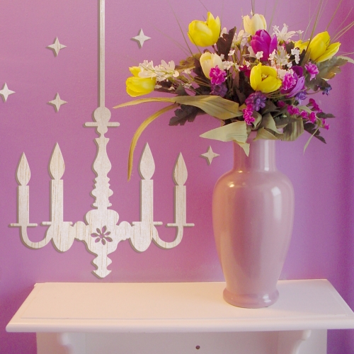 [우드스티커] 우든샹드리에 (반제품) / 반제품(우드)