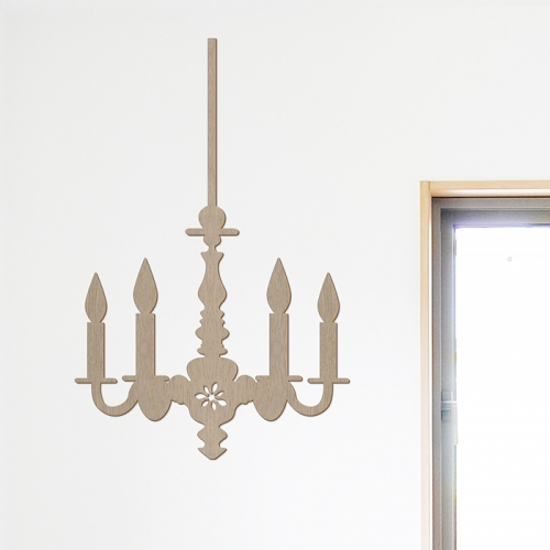 [우드스티커] 우든샹드리에 (컬러완제품)