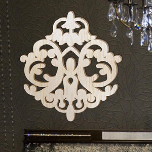 [우드스티커] 우든다마스크 (반제품) / 반제품(우드)