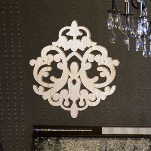 [우드스티커] 우든다마스크 (반제품) / 반제품(우드)