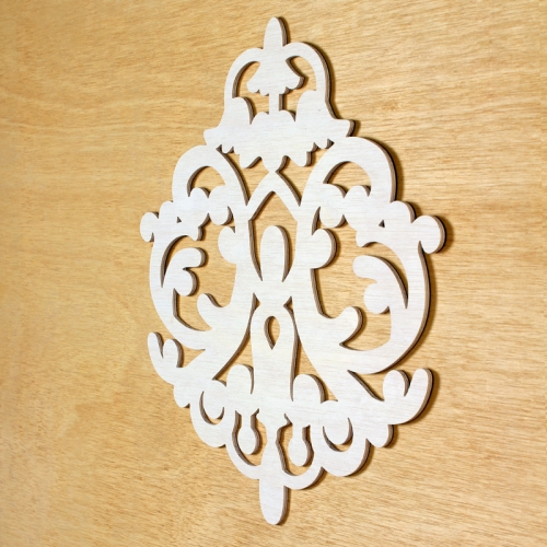 [우드스티커] 우든다마스크 (반제품) / 반제품(우드)