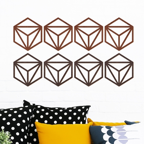 [우드스티커] 심플패턴 (컬러완제품)