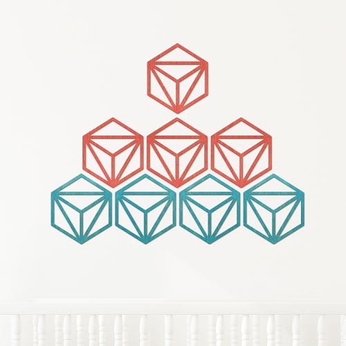 [우드스티커] 심플패턴 (컬러완제품)