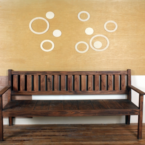 [우드스티커] 우든서클 (반제품) / 반제품(우드)